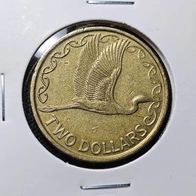 KK钱币收藏小铺  第395期  2月预留时间 周末发货 - 1991新西兰2元 