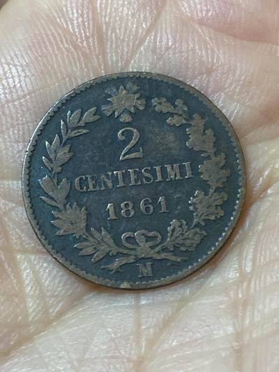 2026年第二十一场(总第一百九十场）外国好品散币场(免佣金) - 意大利王国1861年2分(维托里奥·埃马努埃莱二世，M标米兰造，首发年仅发行2年)