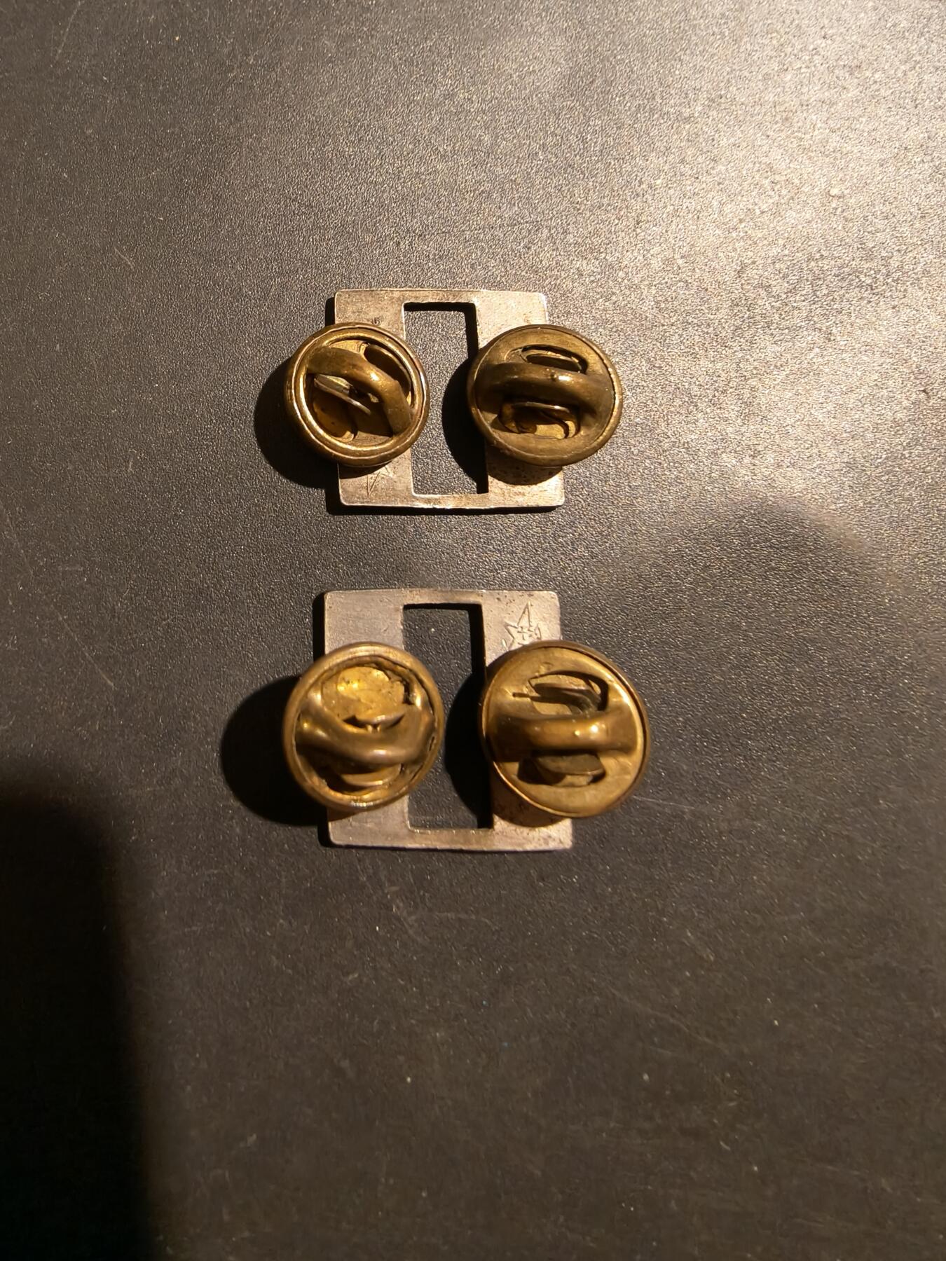 老王徽章第181期 美国陆军上尉金属军衔一组    925银    6.3g