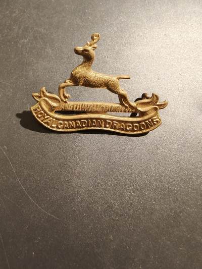 老王徽章第181期 - 英联邦加拿大龙骑兵团帽徽    一战时期
