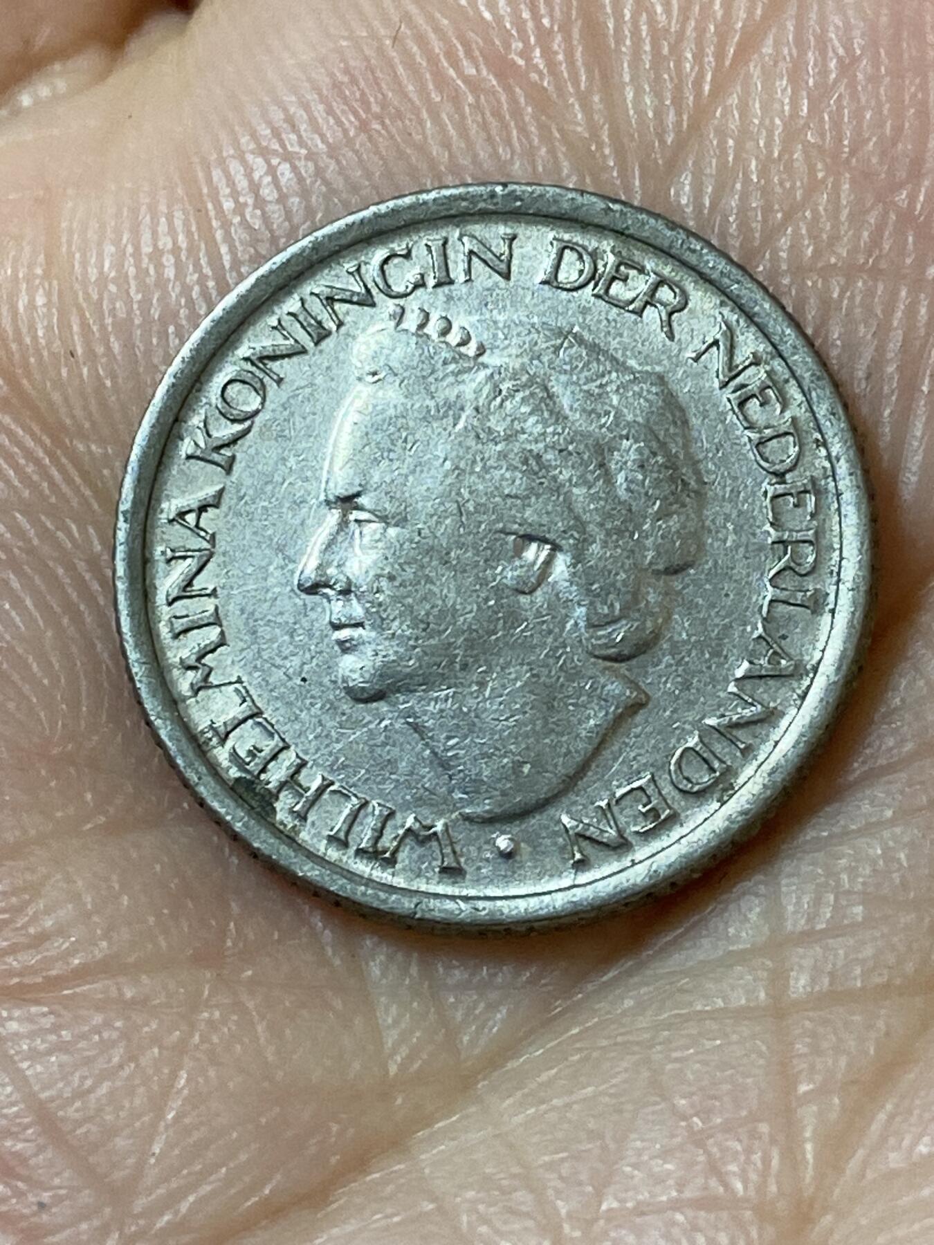 2026年第二十一场(总第一百九十场）外国好品散币场(免佣金) 荷兰🇳🇱1948单年分25分(威廉明娜女王退位年，第六版，Fish –鱼标)