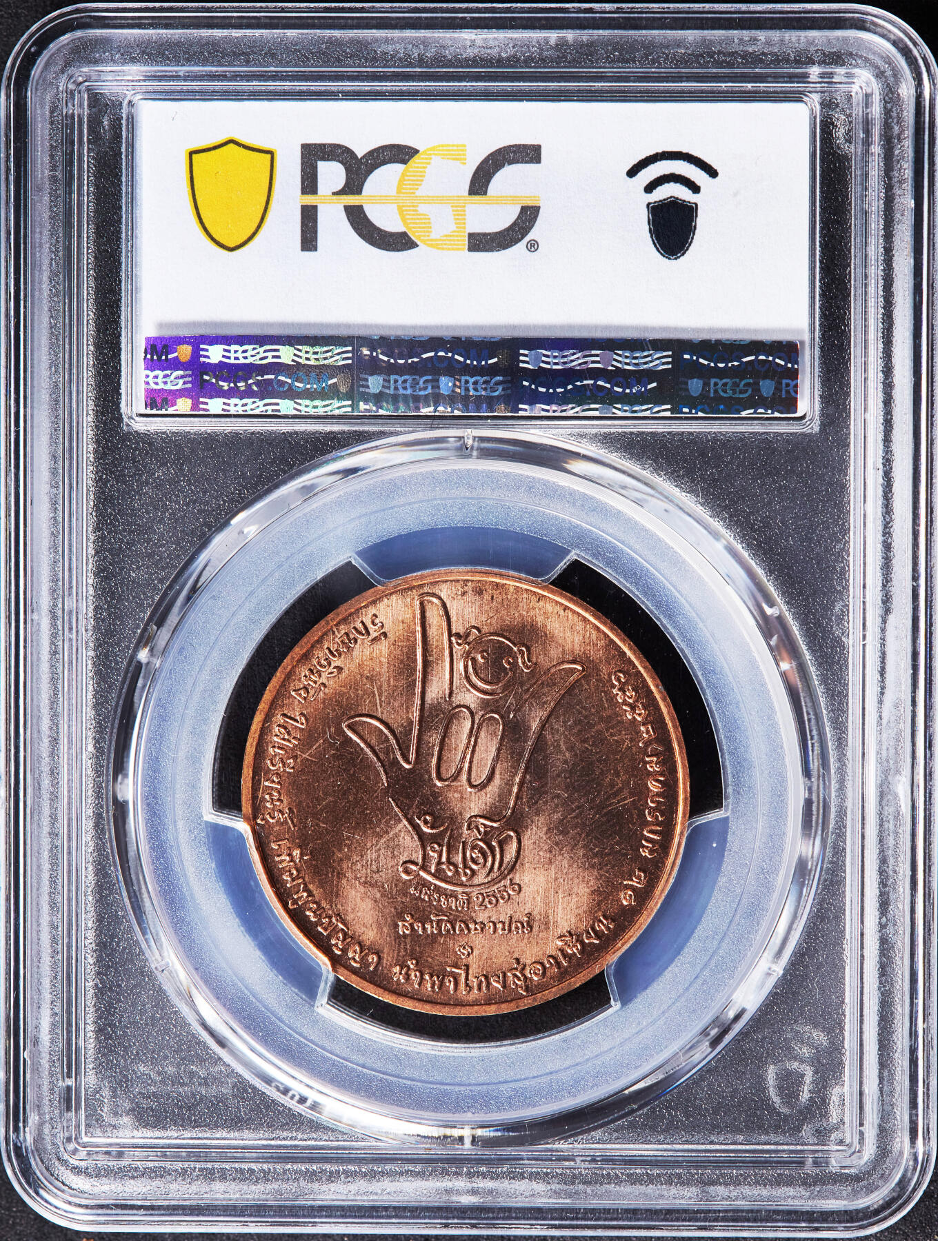 【俄甄集藏】马年新春第一拍 2026年(048)02-25星期三 晚 19:30 全场包邮 泰国2013年纪念儿童节童趣主题造币厂纪念铜章，PCGS MS65RD，原铜光难得