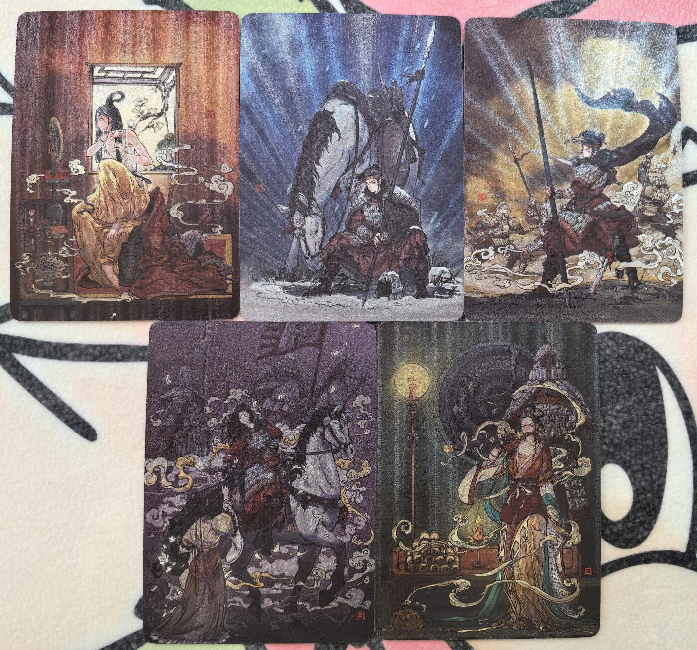 丫丫卡拍贺岁期-隔天发货（2月11日22：00截拍） 【全粗套】橙卡文化--百媚西游 花木兰档 一套五张