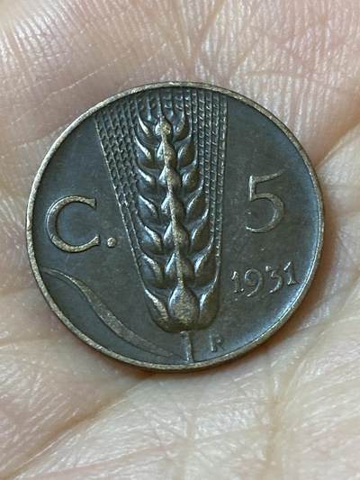 2026年第二十一场(总第一百九十场）外国好品散币场(免佣金) - 流通好品–意大利王国1931年5分(维托里奥·埃马努埃莱三世第三套)