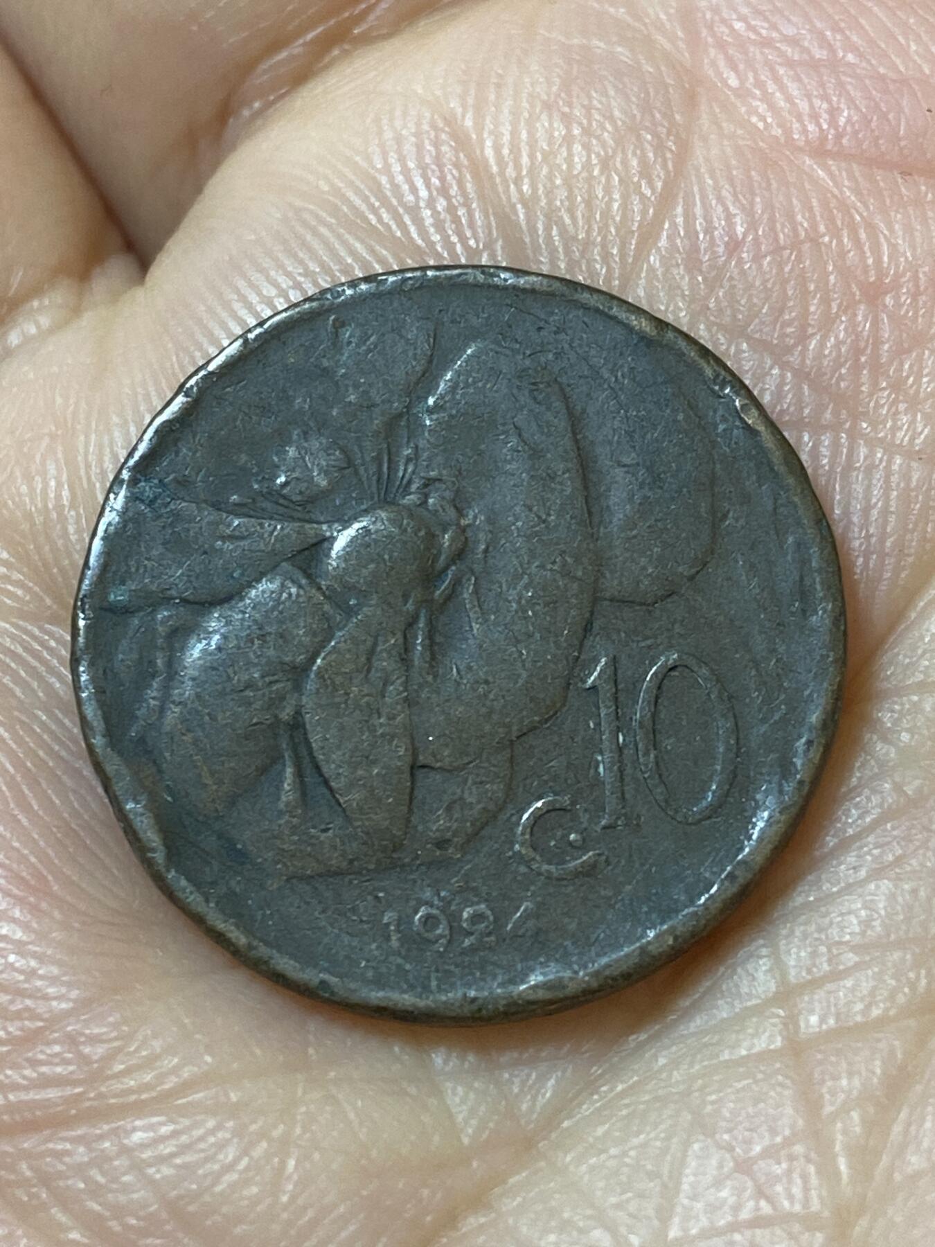 2026年第二十一场(总第一百九十场）外国好品散币场(免佣金) 意大利王国1924年10分(维托里奥·埃马努埃莱三世第三套)