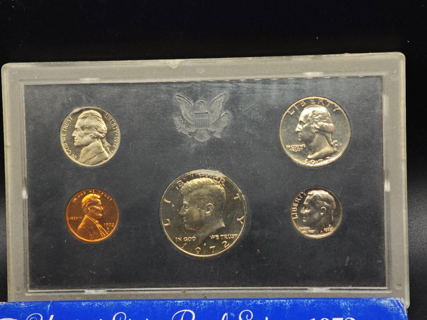 【淘币小摊】实时拍第八百七十拍   银币套币场    年前最后一场周一预留全部发出 本场无中意拍品可私信周日发货请更换最新收货地址不方便收货的请勿参拍或者顺丰到付 美国1972年精制套币