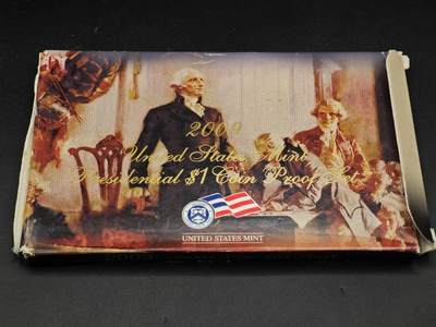 【淘币小摊】实时拍第八百七十拍   银币套币场    年前最后一场周一预留全部发出 本场无中意拍品可私信周日发货请更换最新收货地址不方便收货的请勿参拍或者顺丰到付 - 美国2009年总统精制套币