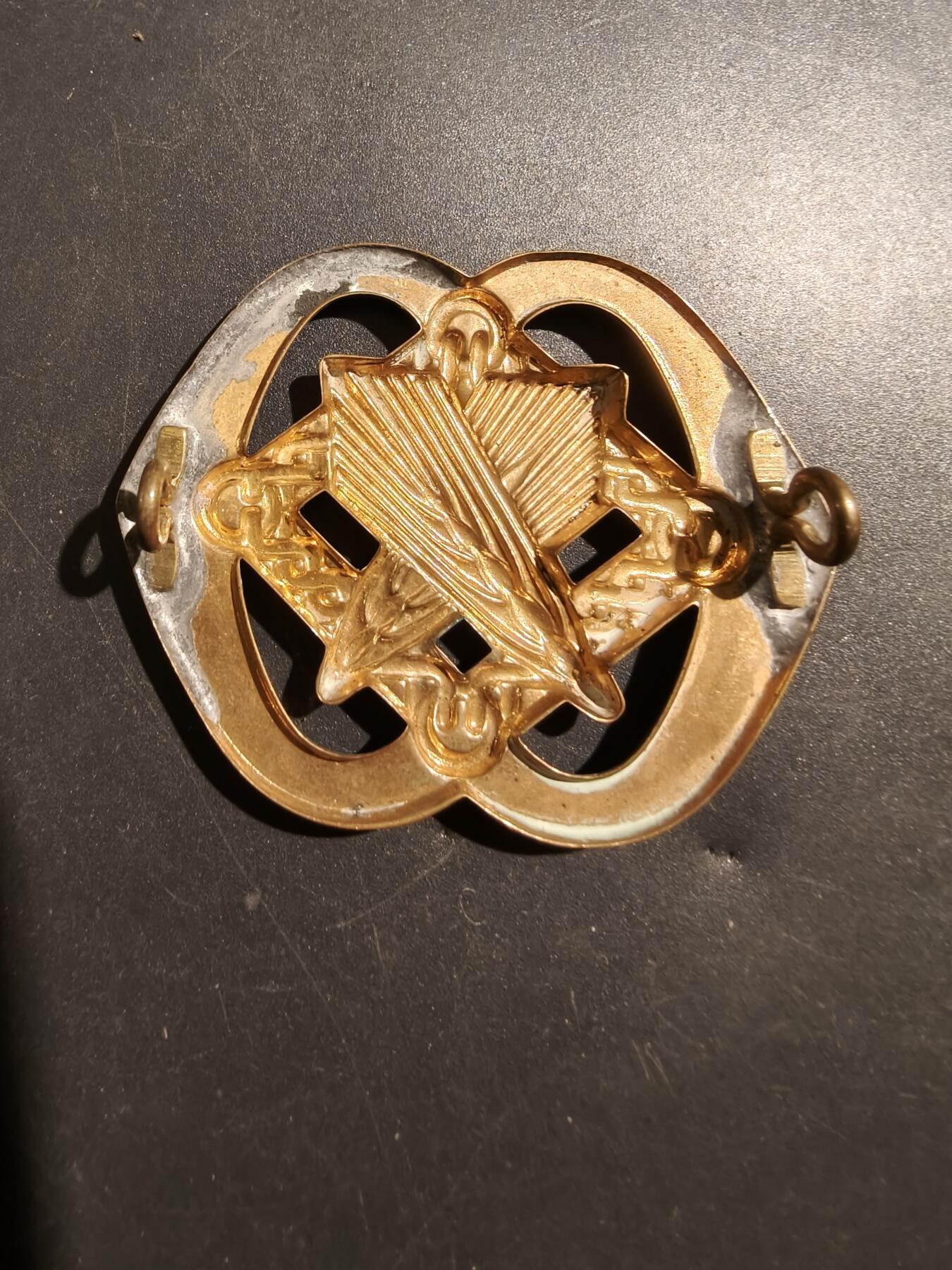 老王徽章第181期 荷兰陆军服务兵团帽徽    二战时期