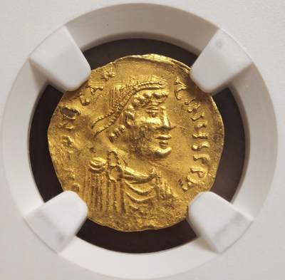 2026年2月捡漏拍 - 拜占庭帝国君士坦斯二世金币
