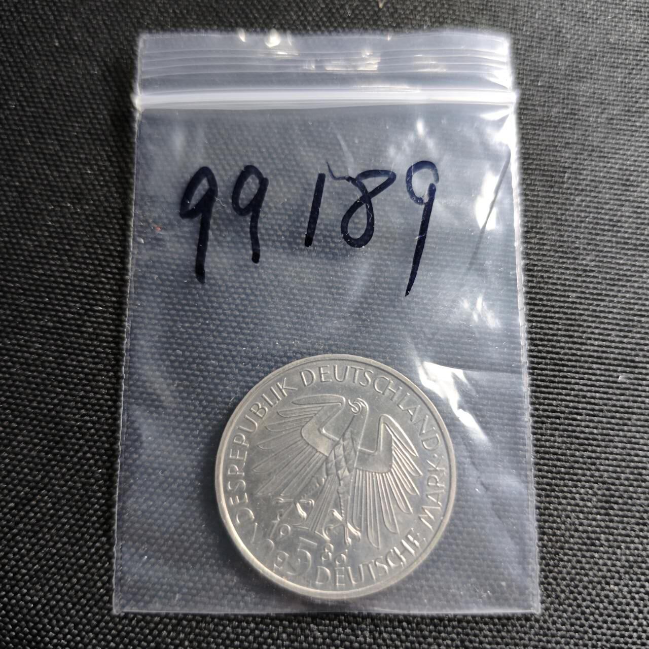 KK钱币收藏小铺  第399期  百期特拍（四拍之三）2月预留时间 周末发货 1986 德国5马克纪念币 好品