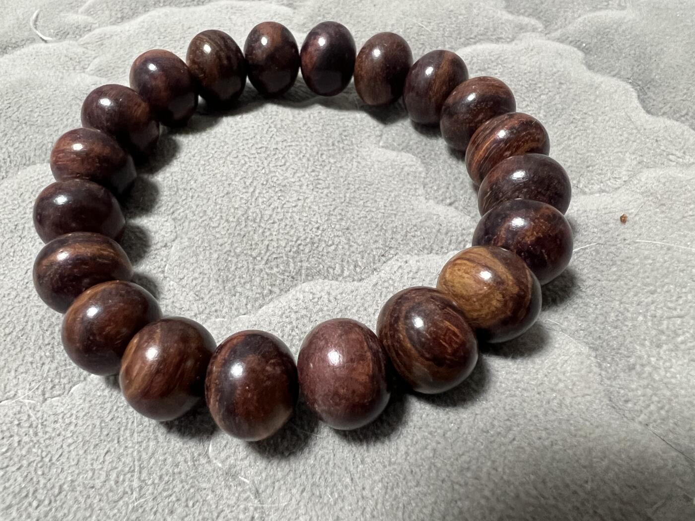 零元拍：海南黄花梨算盘珠手串，12/10MM