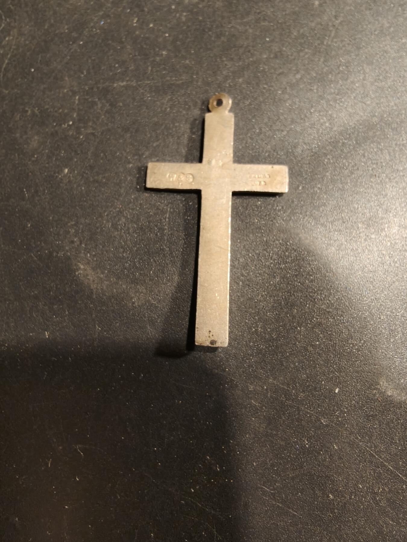 老王徽章第181期 英国十字架    925银珐琅    2g