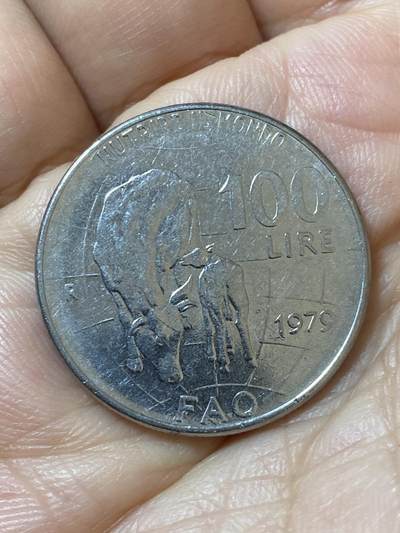 2026年第二十一场(总第一百九十场）外国好品散币场(免佣金) - 意大利🇮🇹1979年100里拉(FAO纪念币)