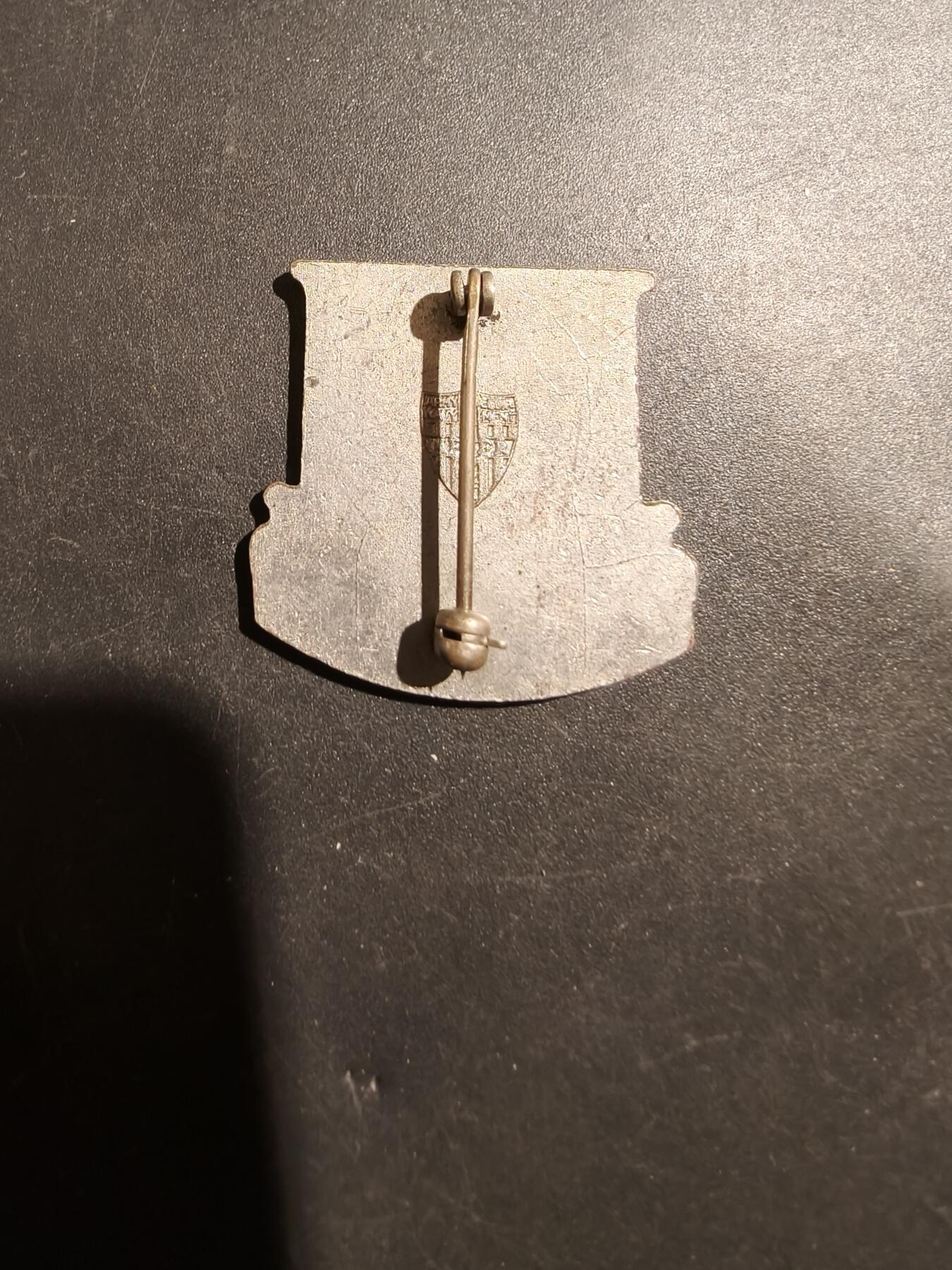 老王徽章第181期 美国陆军第370工兵营证章    二战时期横针版   