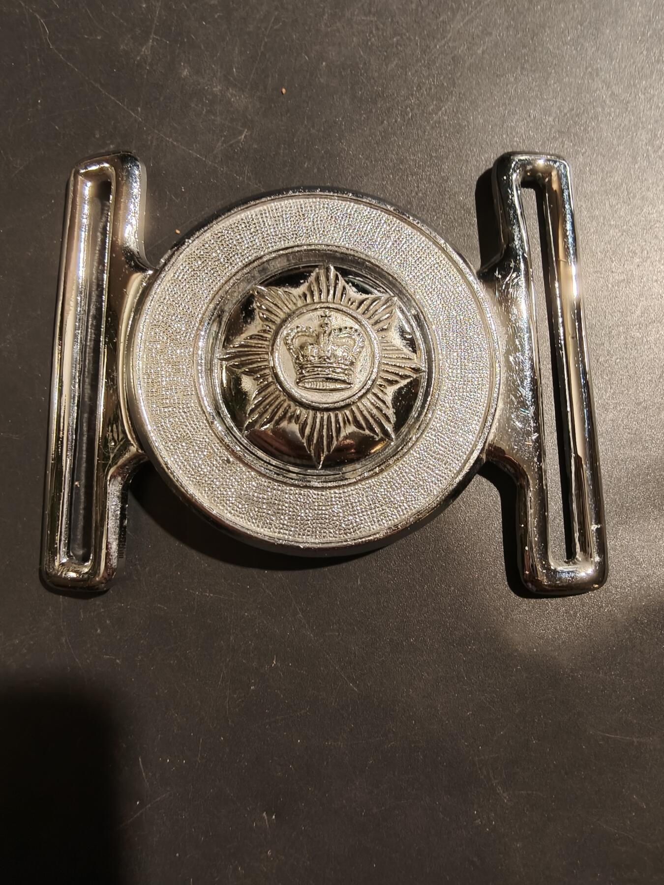 老王徽章第181期 英国皇家警察腰带扣   大尺寸   中间可分离     长95mm