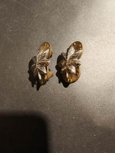 老王徽章第181期 - 美国海军陆战队中校金属军衔一组     925银    5g