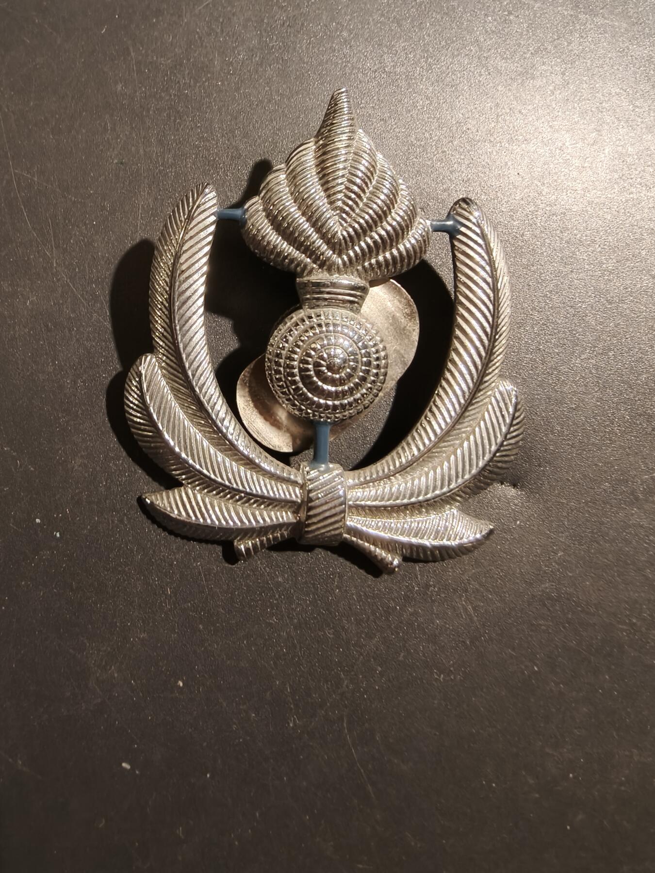 老王徽章第181期 比利时军事警察帽徽    二战时期