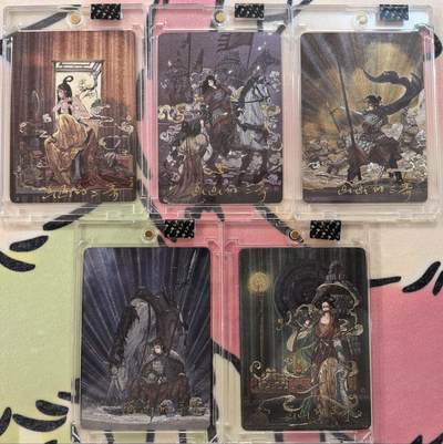 丫丫卡拍贺岁期-隔天发货（2月11日22：00截拍） - 【亲签套】橙卡文化--百媚西游 花木兰《画画的三哥》亲签一套五张