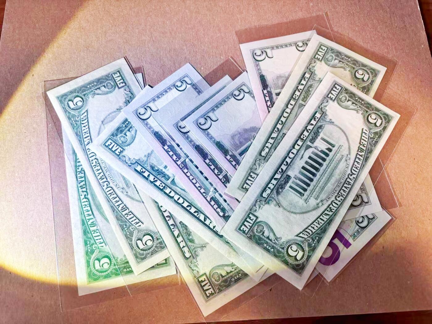 【Blue Auction】世界纸币精拍第785期——18级TOP拍卖/信誉/品质/专业/高效💫 【一组10张多个年份 含补号】美国 1928-2013年5美金 AU-UNC