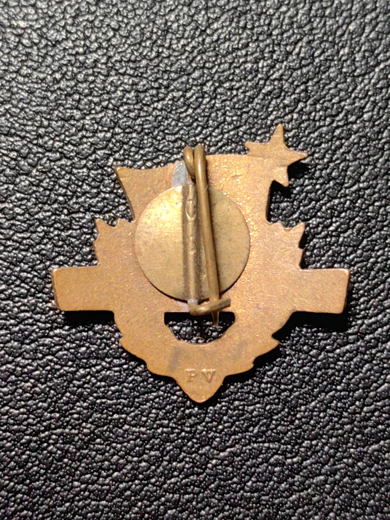 靖甫拍卖第三场 匈牙利二级共青团员证章 铜珐琅