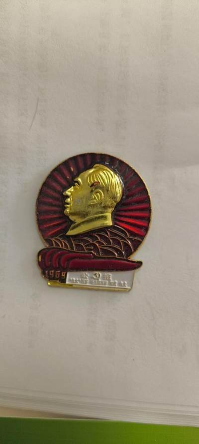 同乐放漏 - 非常稀少的毛主纪念章一枚，7cm