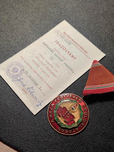 靖甫拍卖第三场 - 匈牙利人民军15年圆满服役奖章带小证