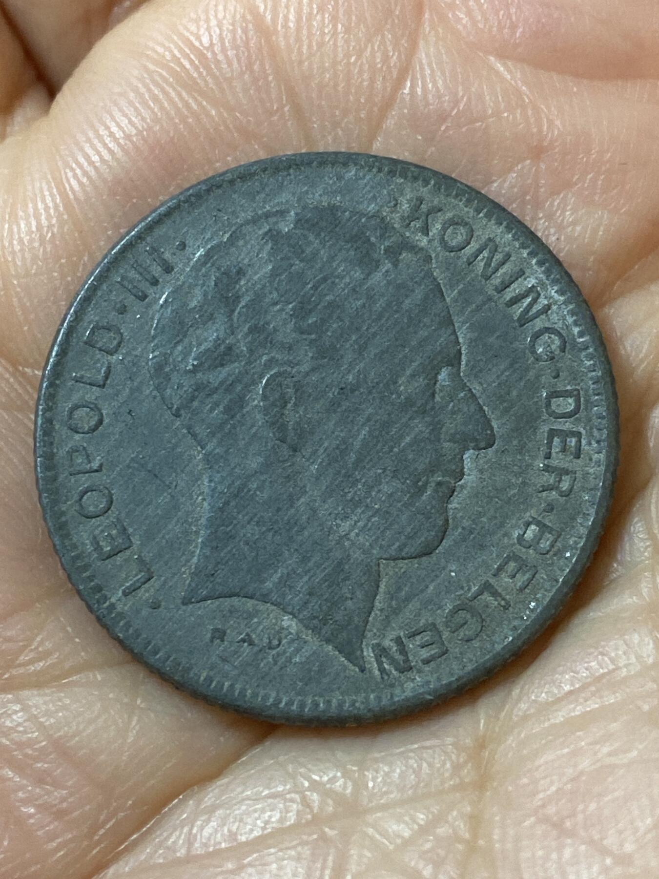 2026年第二十一场(总第一百九十场）外国好品散币场(免佣金) 比利时🇧🇪1941年5法郎(二战德国占领时期，荷语版)