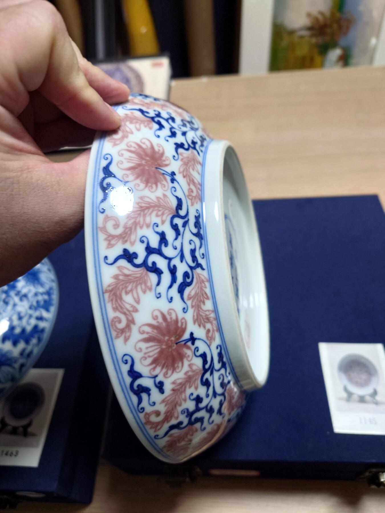 清代 雍正 青花盘