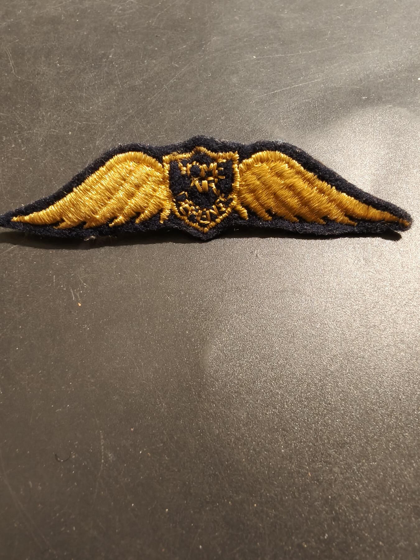 老王徽章第181期 法国空军飞行员证章    金属丝材质