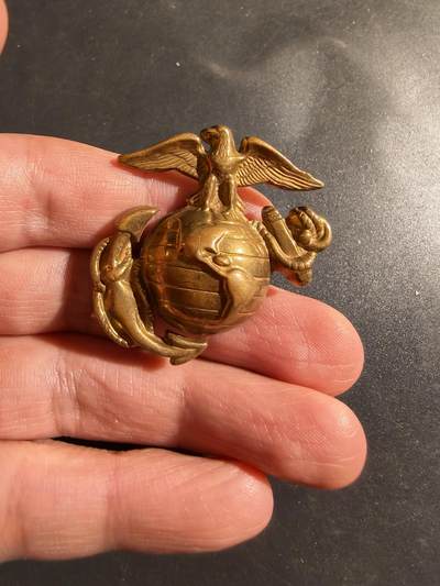 老王徽章第181期 - 美国海军陆战队大檐帽帽徽 