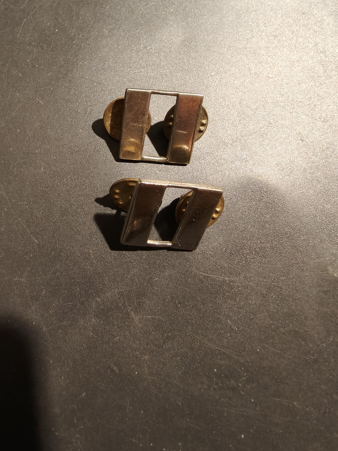 老王徽章第181期 美国陆军上尉金属军衔一组    925银    6.3g