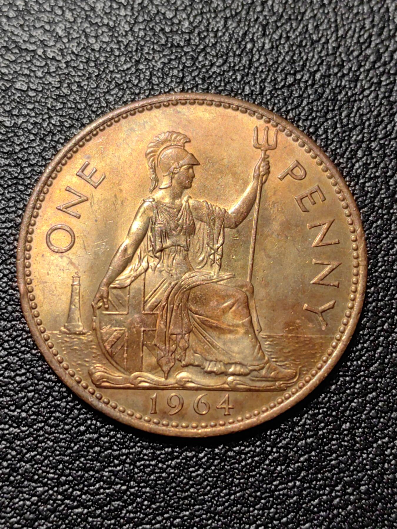 靖甫拍卖第三场 英国1便士大铜币 1964年