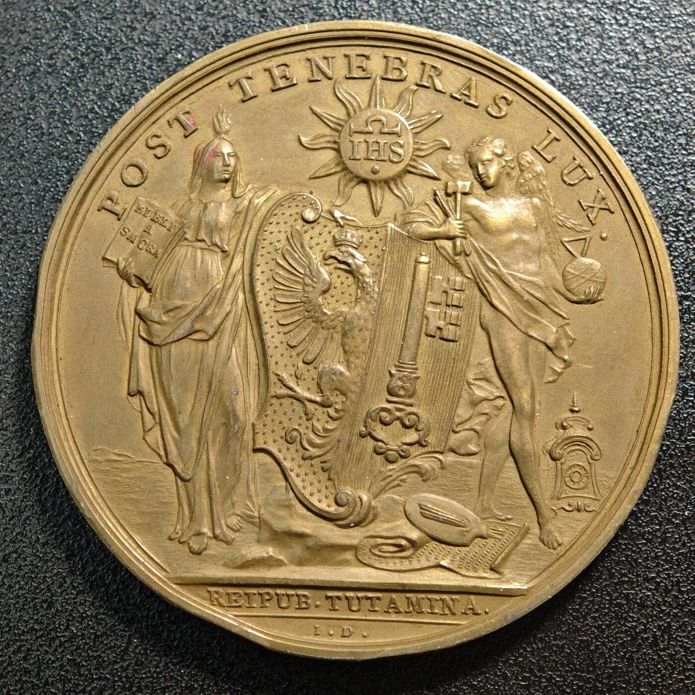 【德藏】世界币章拍卖第165期（拍品征集中~欢迎藏友联系） 1942年 瑞士日内瓦建城2000周年纪念大铜章 直径约：54.5mm；重约：62.5g