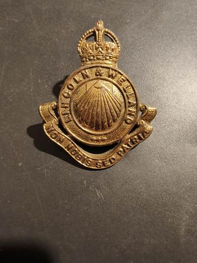老王徽章第181期 - 英联邦加拿大林肯和韦兰团帽徽     一战时期