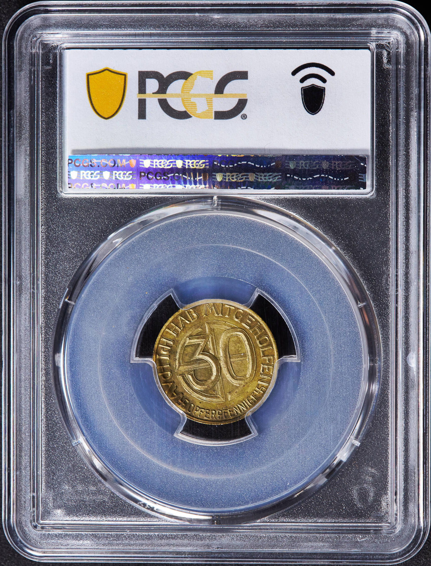 【俄甄集藏】马年新春第一拍 2026年(048)02-25星期三 晚 19:30 全场包邮 德国第三帝国1938年总理头像30芬尼代用铜币，PCGS MS62，原光品相，MS难得，原图联系客服或前往对应官网进行查询