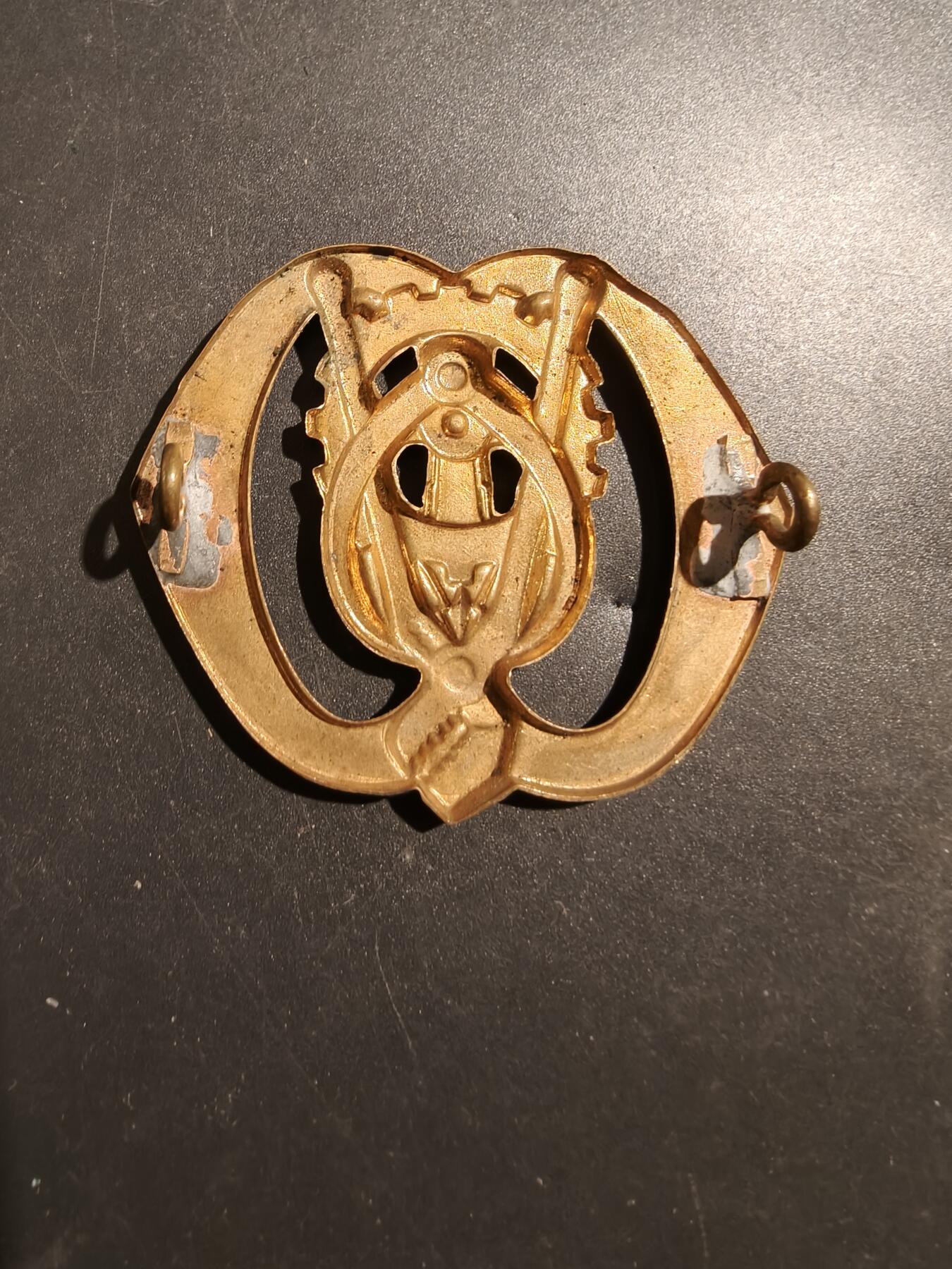 老王徽章第181期 荷兰皇家陆军军械和机电工程师帽徽    二战时期