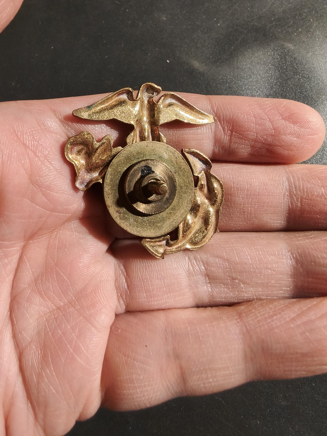 老王徽章第181期 美国海军陆战队大檐帽帽徽 