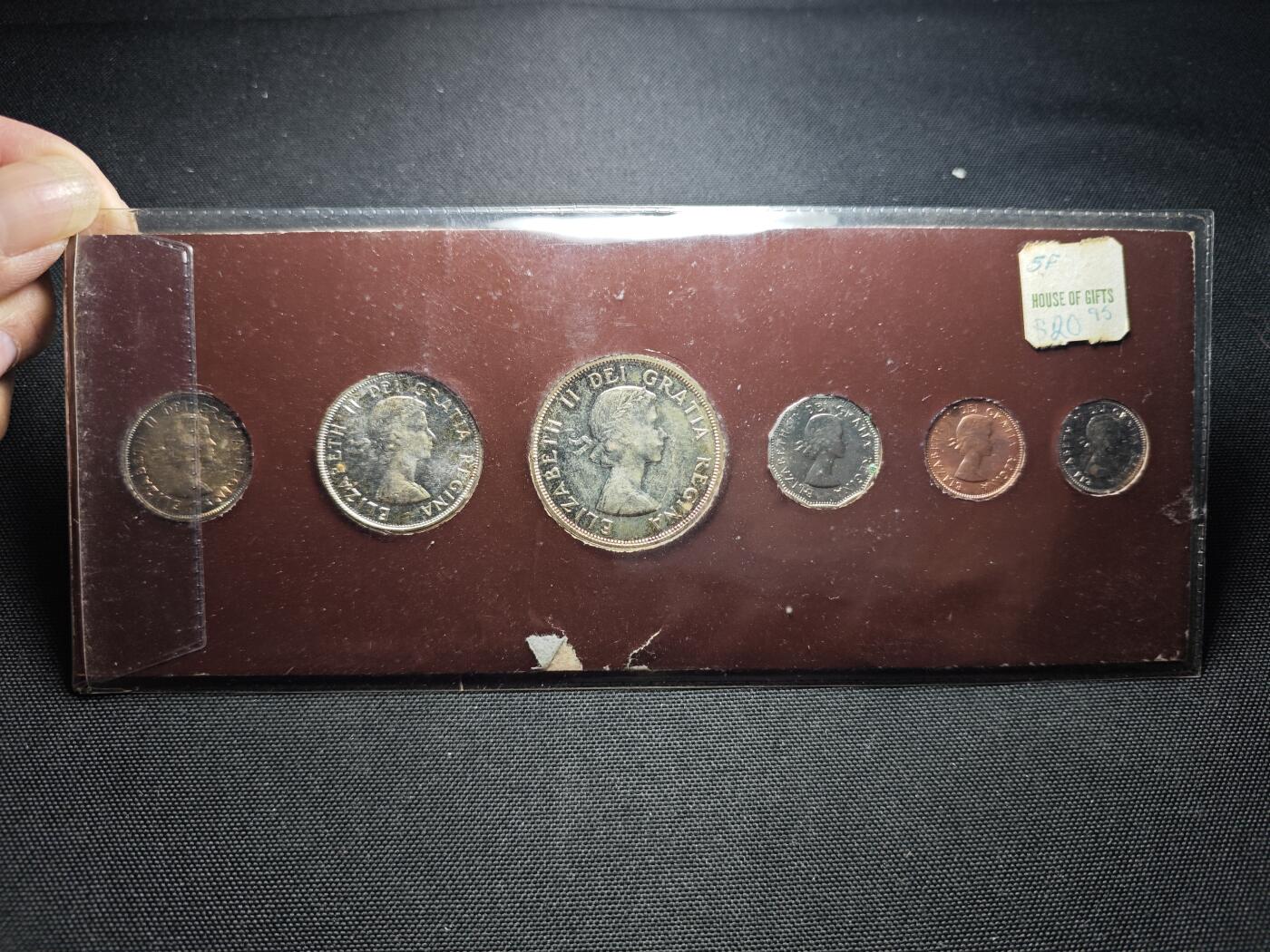 KK钱币收藏小铺  第400期  百期特拍（四拍之四）2月预留时间 周末发货  1960加拿大大小面值清年一套 含4枚银币