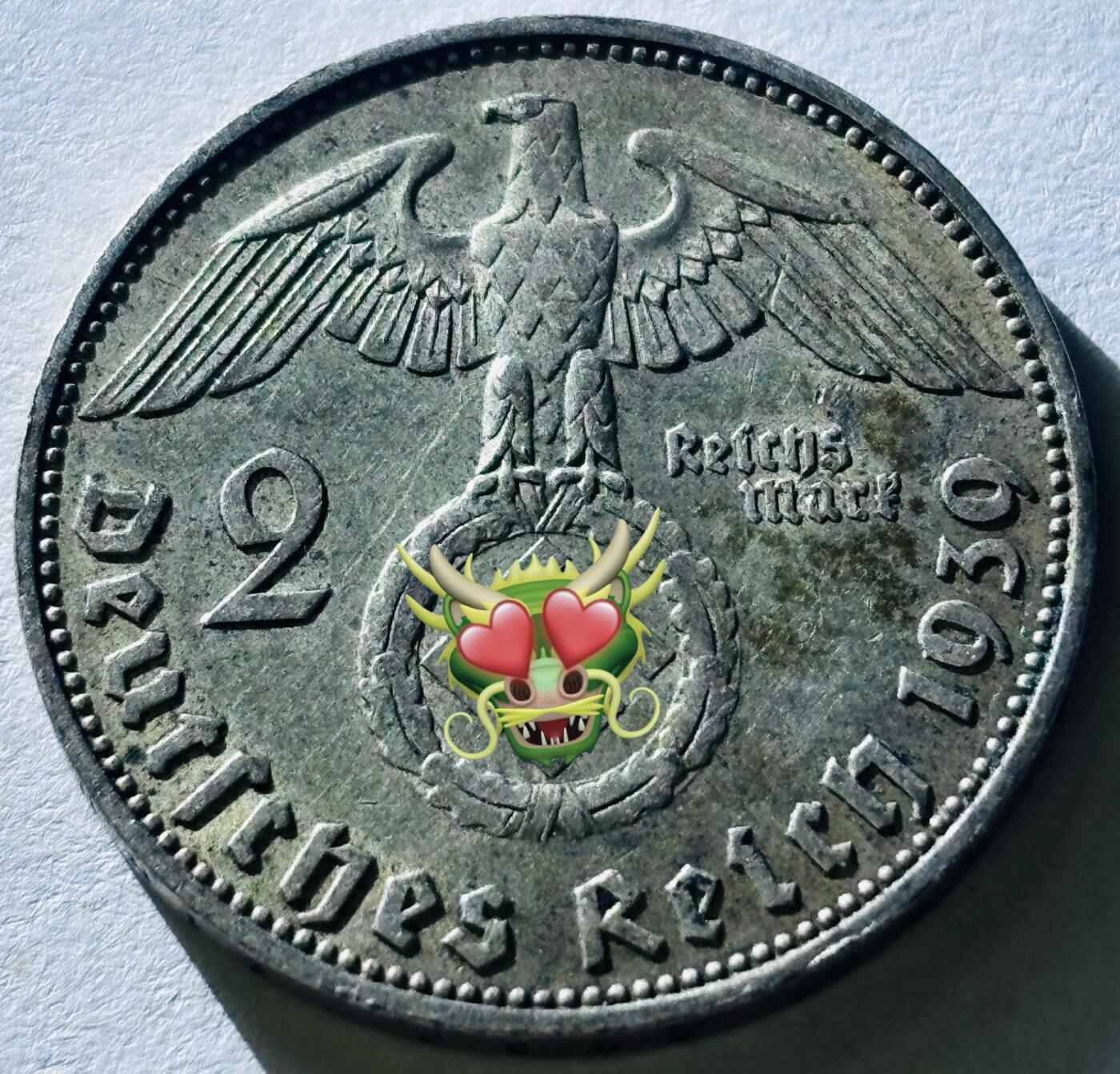 【金马踏春，泉马奔腾】2026 年新年贺岁场，（定于年初五接财神截拍）祝各位老板马到成功，马上有钱，愿岁岁平安喜乐顺遂 好品 1939 年德国兴登堡 2 马克银币，8 克 625 银 J 版