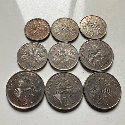 🌹外币初藏🌹🐯2026年第18场 快递将在12号停运 年前需发货的抓紧 ，年后正月十五恢复发货 - 新加坡九枚