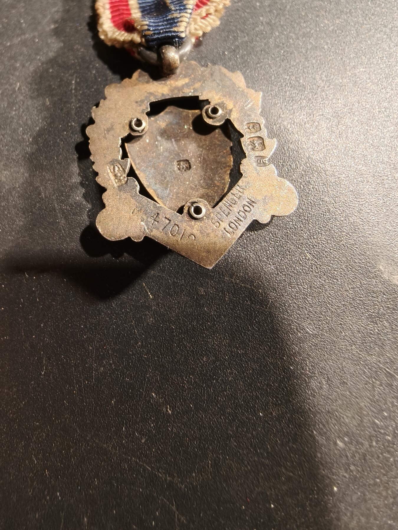 老王徽章第181期 英国共济会奖章    迷你尺寸    925银珐琅    5.6g