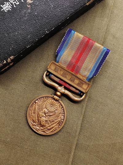 好品原盒中国事变从军纪铜章 - 好品原盒中国事变从军纪铜章