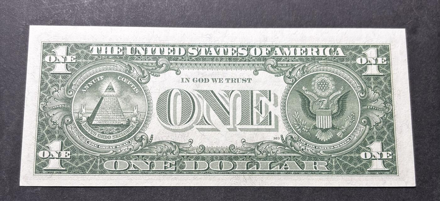 【金马踏春，泉马奔腾】2026 年新年贺岁场，（定于年初五接财神截拍）祝各位老板马到成功，马上有钱，愿岁岁平安喜乐顺遂 全新少见 1957 年蓝印版美国 1 美元，尾号 544 人三号