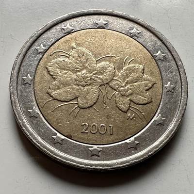 🌹外币初藏🌹🐯2026年第18场 快递将在12号停运 年前需发货的抓紧 ，年后正月十五恢复发货 - 芬兰2001年2欧元 b