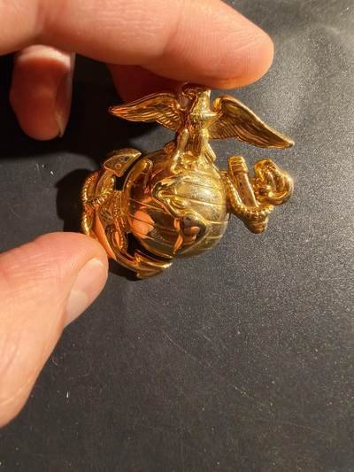 老王徽章第181期 - 美国海军陆战队大檐帽帽徽 