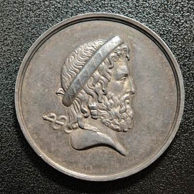 【德藏】世界币章拍卖第165期（拍品征集中~欢迎藏友联系） - 19世纪 法国巴黎公立医院竞赛评审委员会纪念银章 蜜蜂边铭 直径约：35.1mm；重约：18.3g