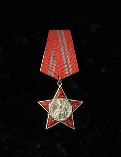 欢庆春节！戎马世界章牌大赏第111期春节大拍 - 阿尔巴尼亚二级红星勋章，别针有修，不影响正常佩戴