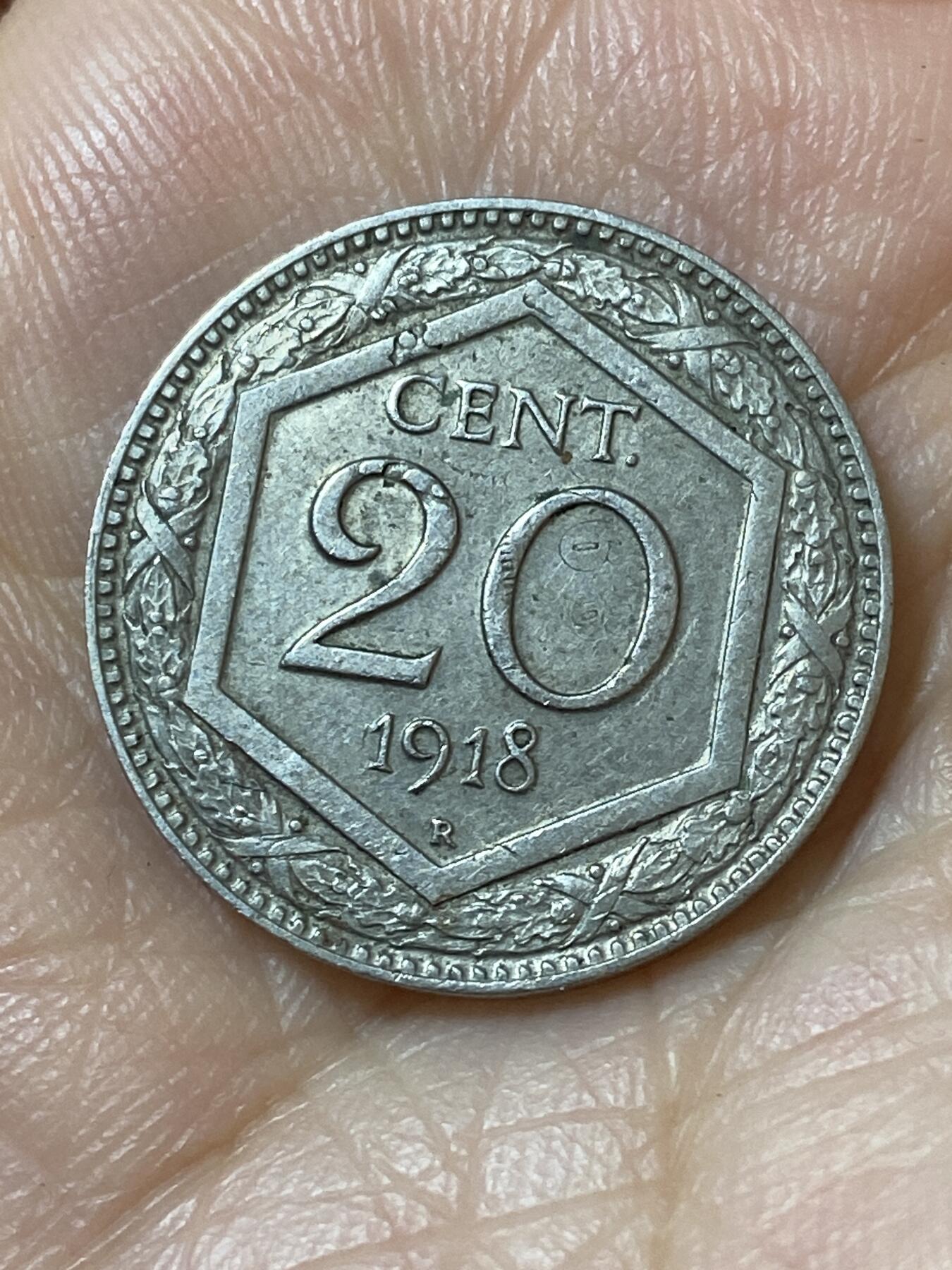 2026年第二十一场(总第一百九十场）外国好品散币场(免佣金) 意大利王国1918年20分(维托里奥·埃马努埃莱三世第三套，首发年仅发行3年)