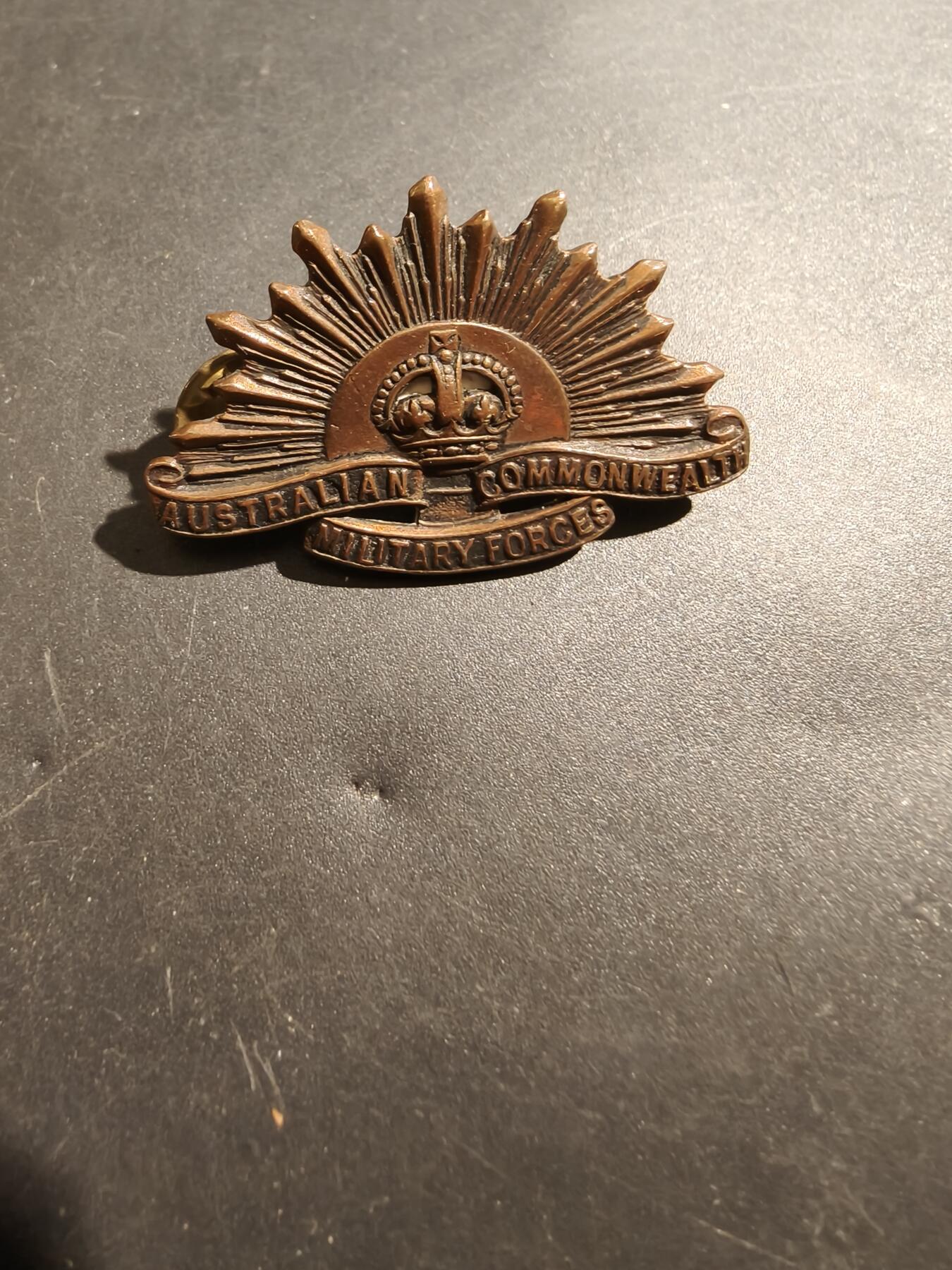 老王徽章第181期 英联邦澳大利亚远征军领章    一战时期