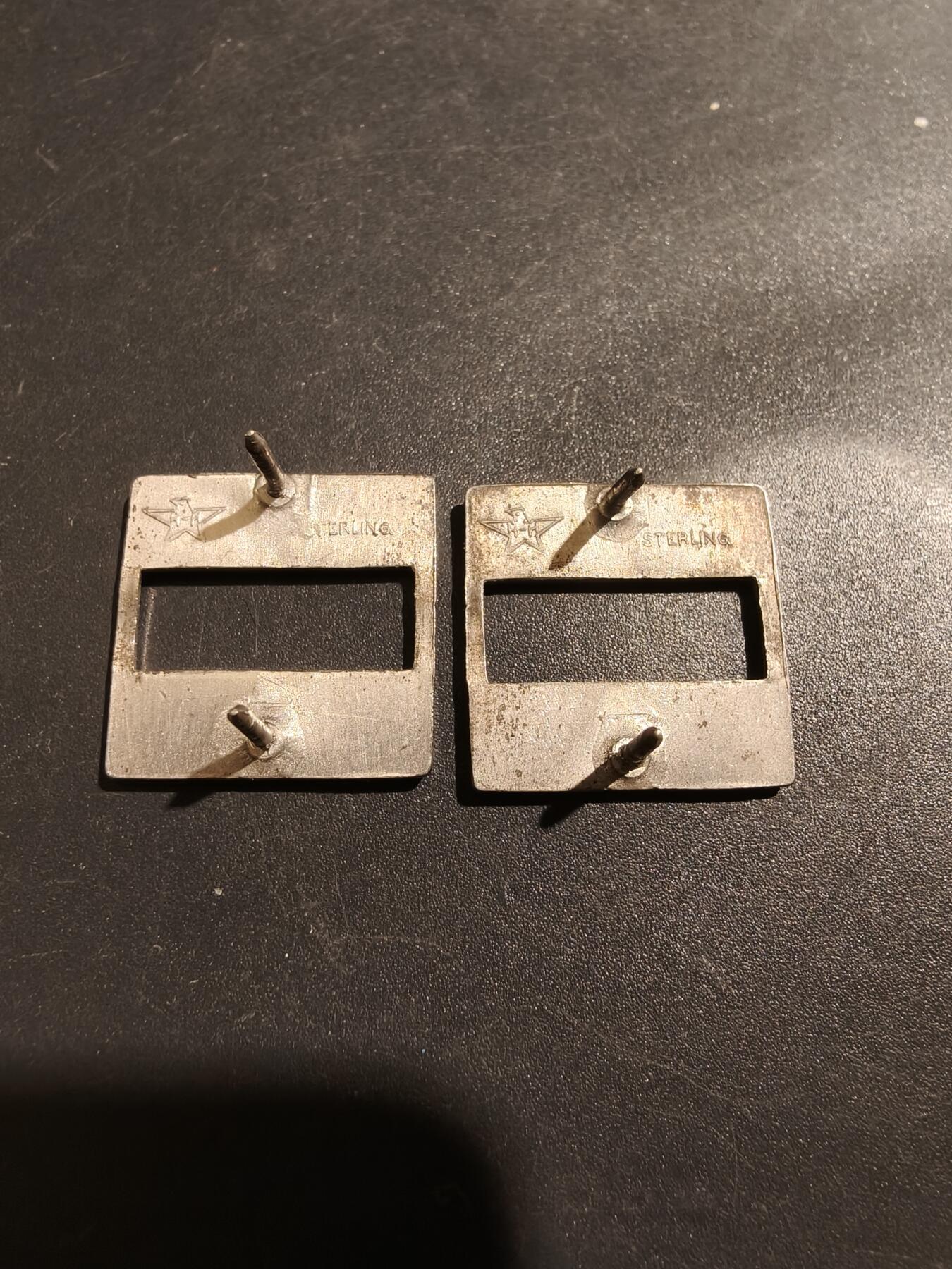 老王徽章第181期 美国陆军上尉金属军衔一组    925银    6.3g